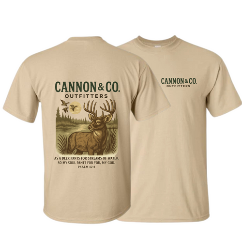 Deer & Psalm 42:1 T-Shirt