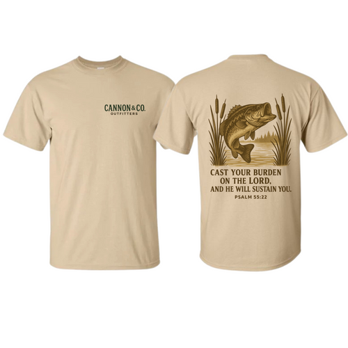 Bass & Psalm 55:22 T-Shirt